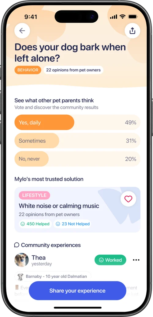 Mylo app on iPhone