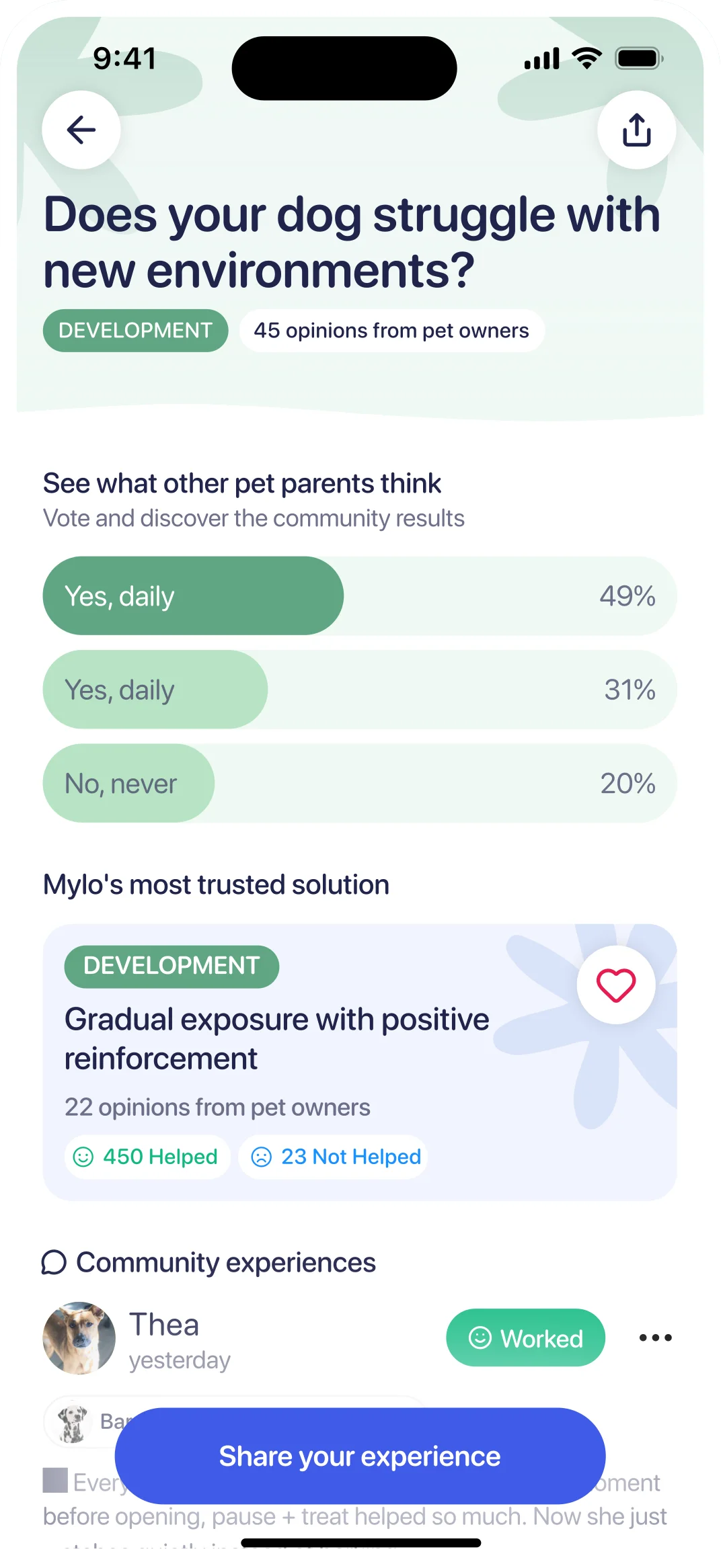 Question detail - community poll results